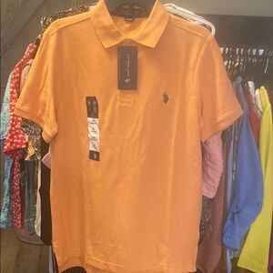U.S. Polo Assn. Men's Orange Polo Shirt